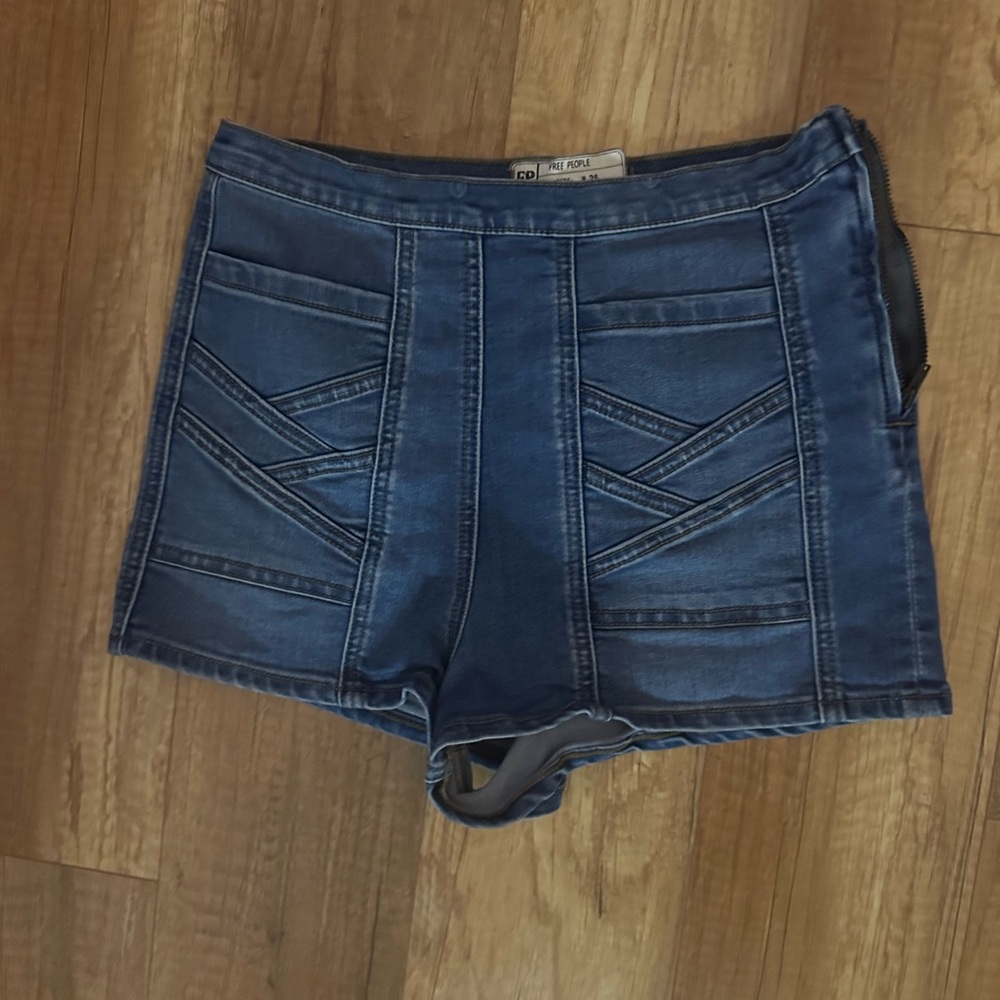 Free people denim shorts